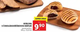 Lidl Kobliha s čokoládooříškovou náplní, 65 g nabídka