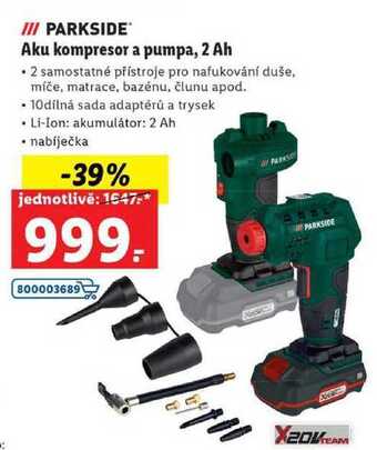 Lidl Aku kompresor a pumpa, 2 ah nabídka
