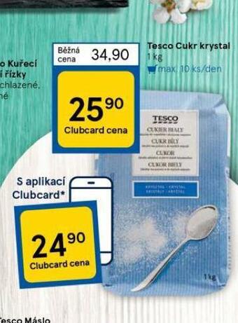 Tesco Cukr krystal nabídka