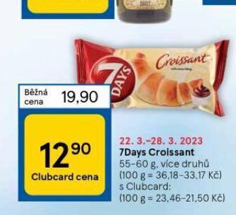Tesco 7days croissant nabídka
