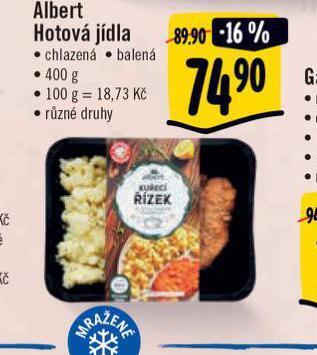 Albert Hotová jídla nabídka