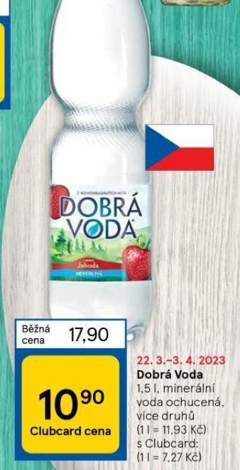 Tesco Dobrá voda nabídka