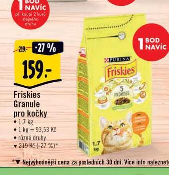 Albert Friskies granule pro kočky nabídka