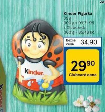 Tesco Kinder figurka nabídka