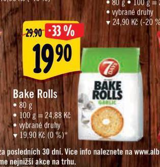 Albert Bake rolls nabídka