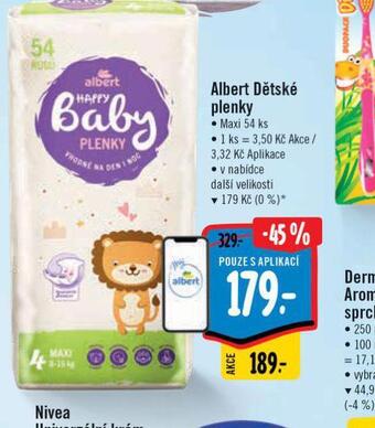 Albert Dětské plenky nabídka