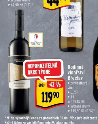 Albert Rodinné vinařství břeclav nabídka