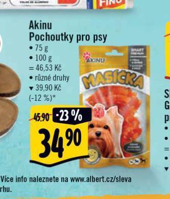 Albert Akinu pochoutky pro psy nabídka