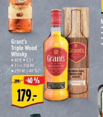 Albert Grant's triple wood whisky nabídka