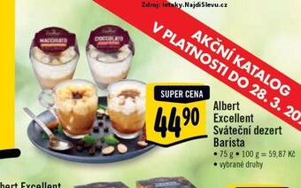 Albert Sváteční dezert barista nabídka
