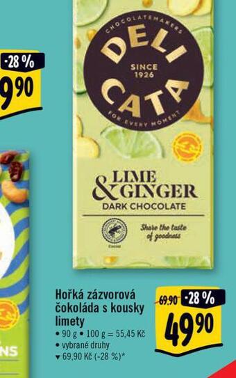 Albert Hořká zázvorová čokoláda s kousky limety nabídka