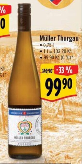 Albert Müller Thurgau 0,75l nabídka