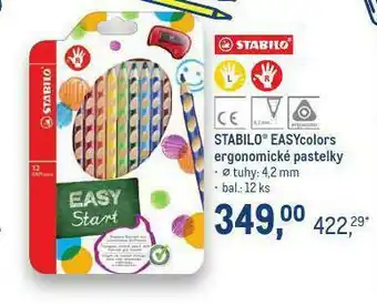 Stabilo easycolors ergonomické pastelky