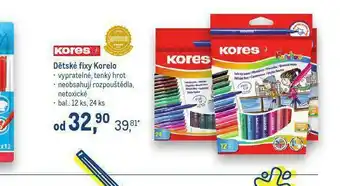 Makro Dětské fixy korelo nabídka