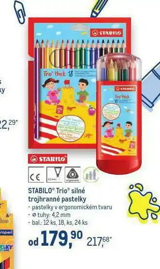 Makro Stabilo trio silné trojhranné pastelky nabídka