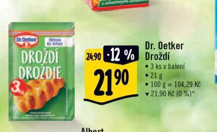 Dr. oetker droždí nabídky v Albert