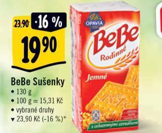 Albert Bebe sušenky nabídka