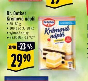 Albert Dr. oetker krémová náplň nabídka