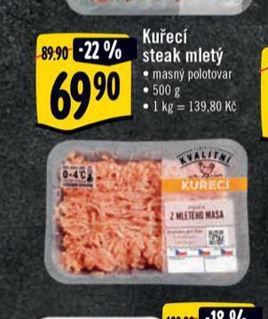 Albert Kuřecí steak mletý nabídka