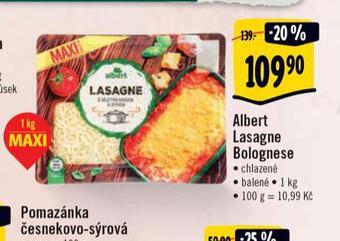 Albert Albert lasagne bolognese nabídka