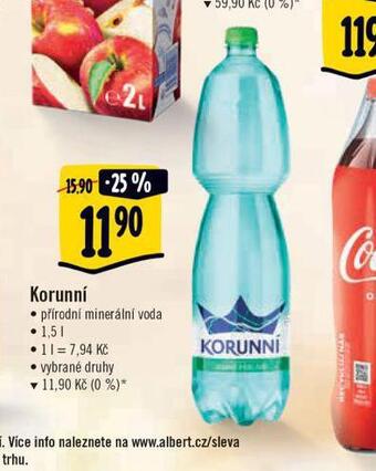 Albert Korunní přírodní nabídka