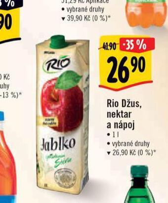 Albert Rio džus, nektar a nápoj nabídka