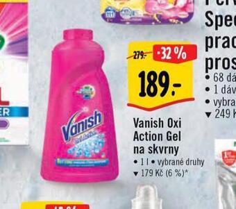 Albert Vanish oxi action gel na skvrny nabídka