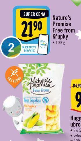 Albert Nature´s promise free from křupky nabídka