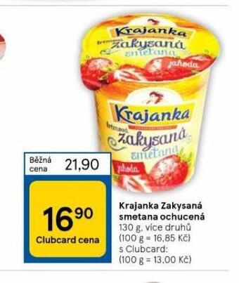 Tesco Krajanka zakysaná smetana nabídka