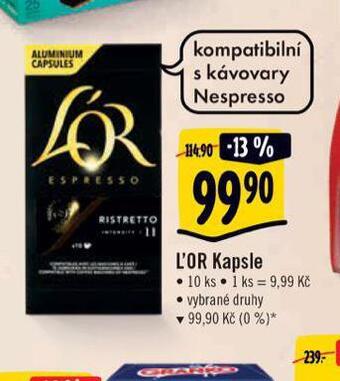 Albert L´or kapsle nabídka