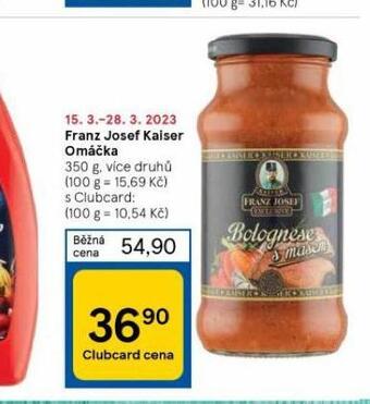 Tesco Franz josef kaiser omáčka nabídka