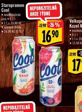Albert Pivo staropramen cool nealko nabídka