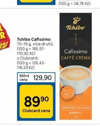 Tesco Kávové kapsle tchibo nabídka