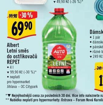 Albert Albert letní směs do ostřikovačů nabídka