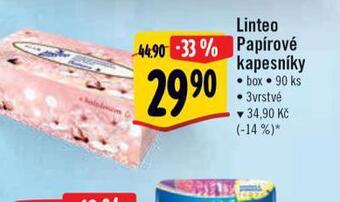 Albert Linteo papírové kapesníky nabídka