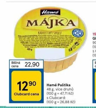 Tesco Hamé paštika nabídka