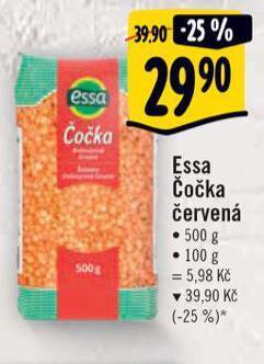 Albert Essa čočka červená nabídka