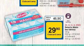 Tesco Delacto máslo bez laktózy nabídka