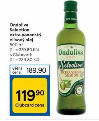 Tesco Ondoliva extra virgin olivový olej nabídka