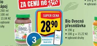 Albert Bio ovocná přesnídávka nabídka