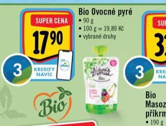 Albert Bio ovocné pyré nabídka