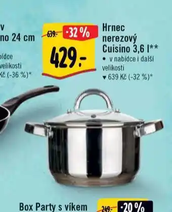 Albert Hrnec nerezový cuisino 3,6l nabídka