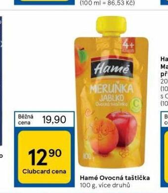 Tesco Hamé ovocná taštička nabídka