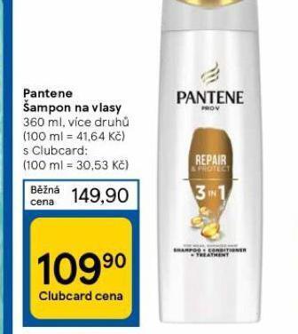 Tesco Pantene šampon na vlasy nabídka