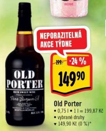 Albert Old Porter 0,75l nabídka