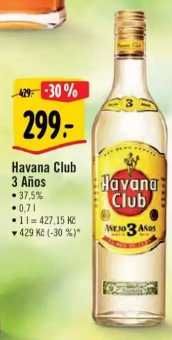Albert Havana Club 3 Anos 37,5% 0,7l nabídka