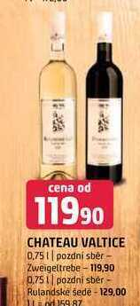 Terno Chateau valtice 0,75 l nabídka