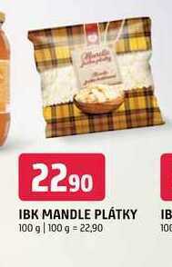 Terno Ibk mandle plátky 100 g nabídka