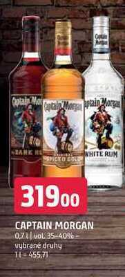 Terno Captain morgan 0,7 l nabídka