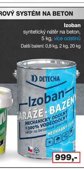 Barvy a laky drogerie Izoban syntetický nátěr na beton, 5 kg, více odstínů nabídka